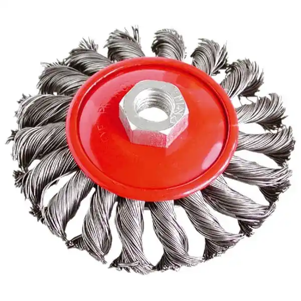 Kiváló minőség Extol drótcsiszoló körkefe, sodrott erős, kúpos, M14, 100mm